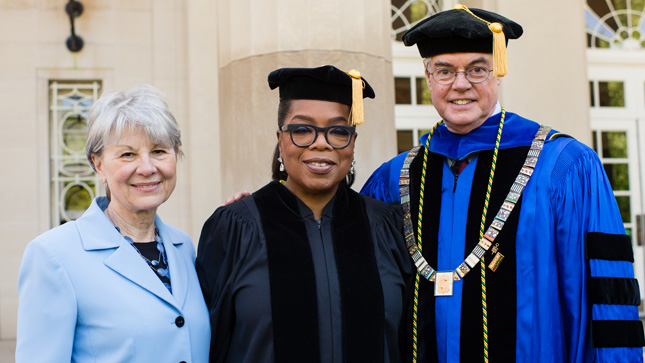 Oprah Winfrey at Skidmore College Commencement in 2017