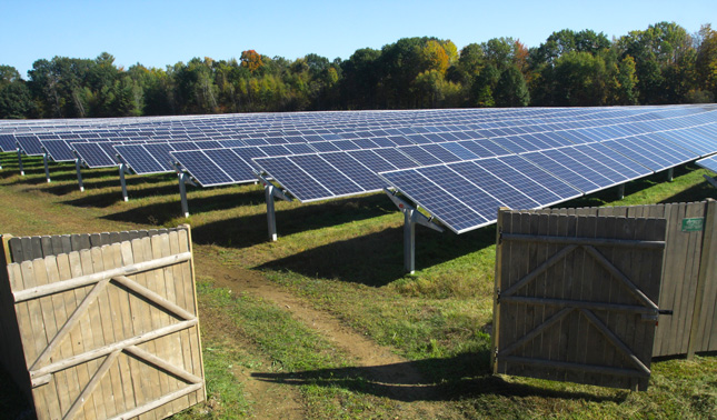 Skidmore College solar field