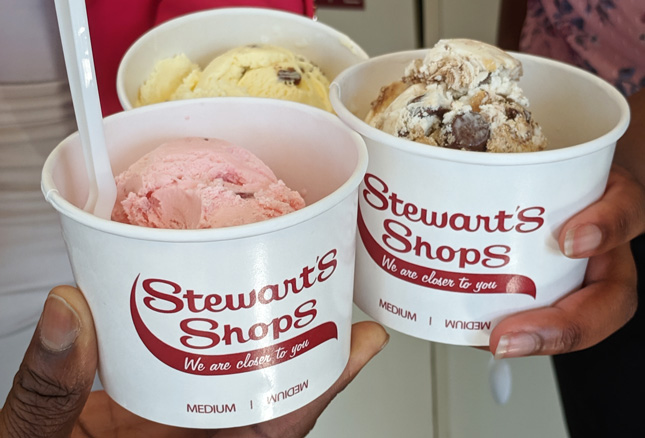 Stewart's Ice Cream cup