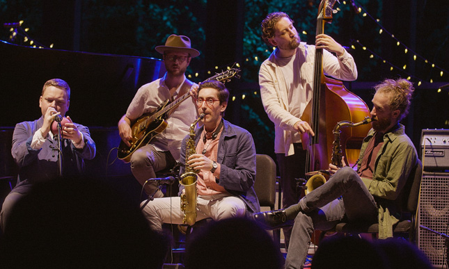 Jazz musicians performing