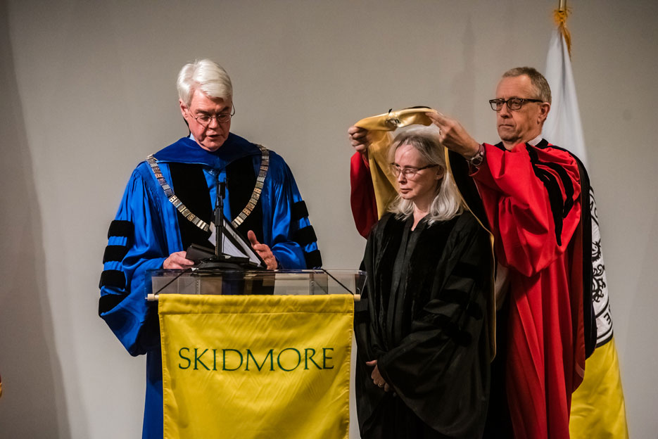 Mary Gaitskill receives an honorary Doctorate of Letters from Skidmore