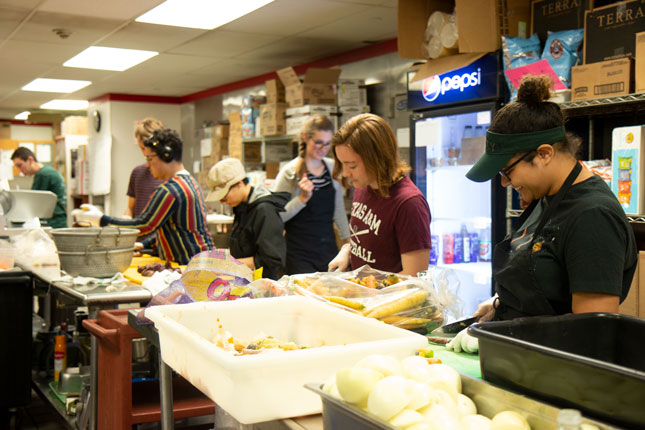 Harvest Dinner preparation