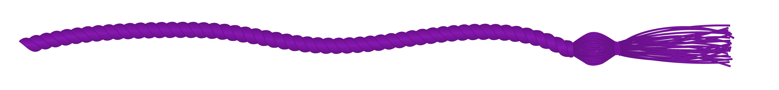 Purple commencement cord