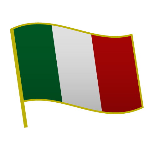 Italian flag lapel pin illustration
