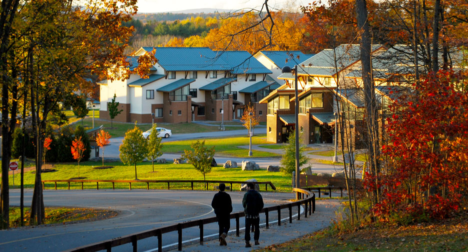 Skidmore College campus during autumn 