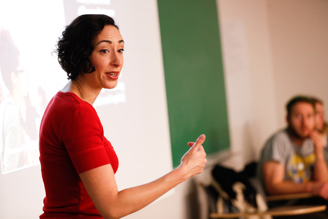 Lara Ayad in the classroom