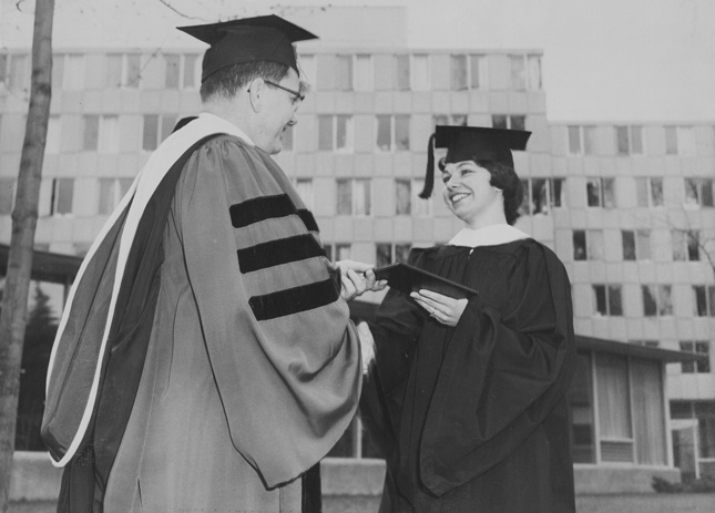 1960s Commencement at Moore Hall