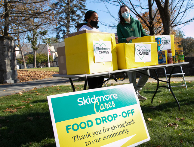 Skidmore Cares donation collection