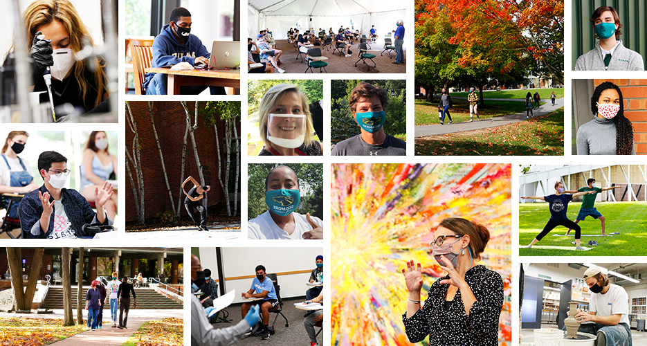 mosaic of people and moments at Skidmore College