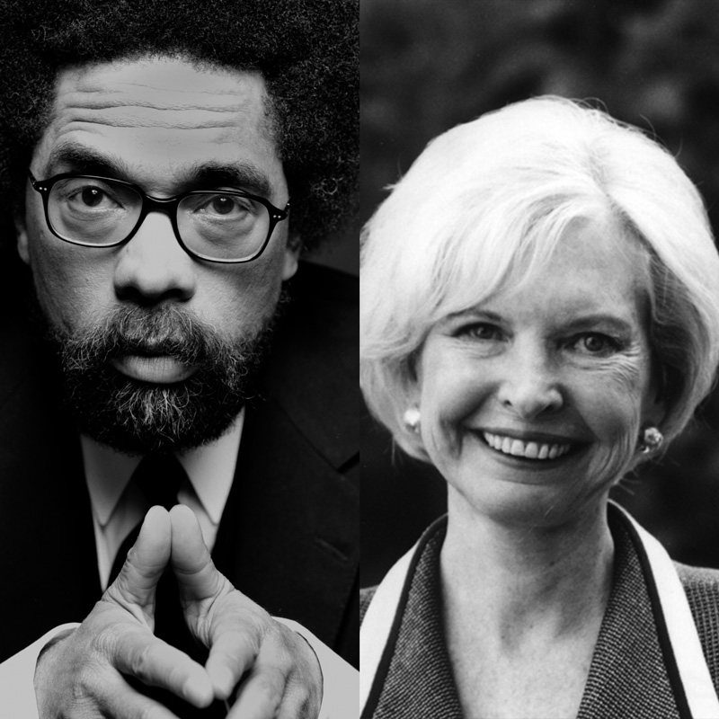 Philosopher+Cornel+West+and+retired+professional+race+car+driver+Janet+Guthrie