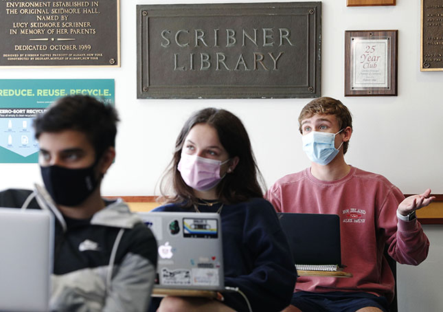 A classroom in Scribner Library