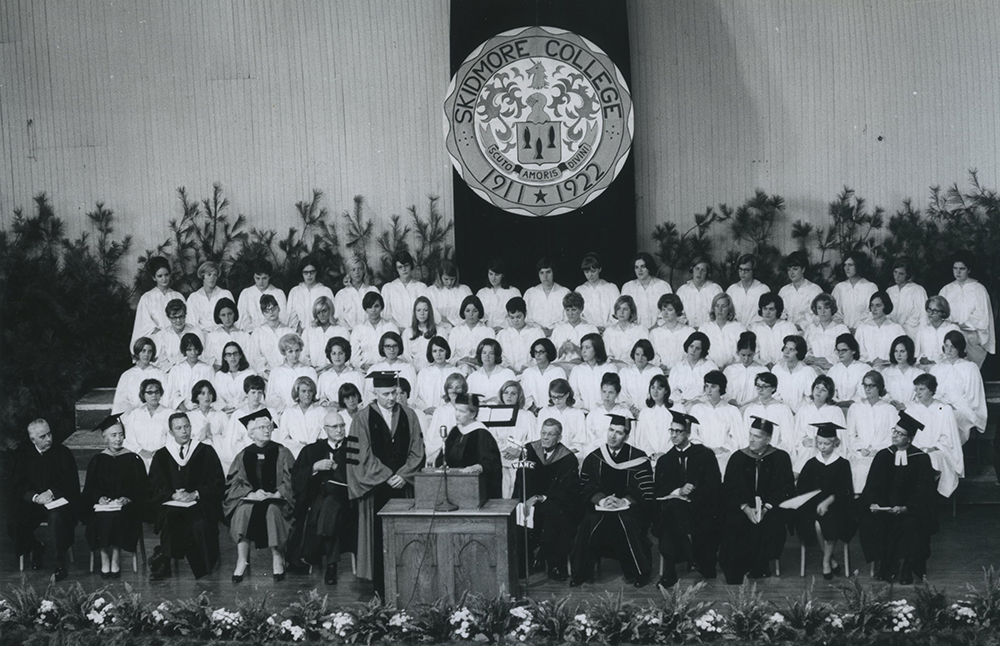 The inauguration of President Joseph C. Palamountain Jr. in 1965