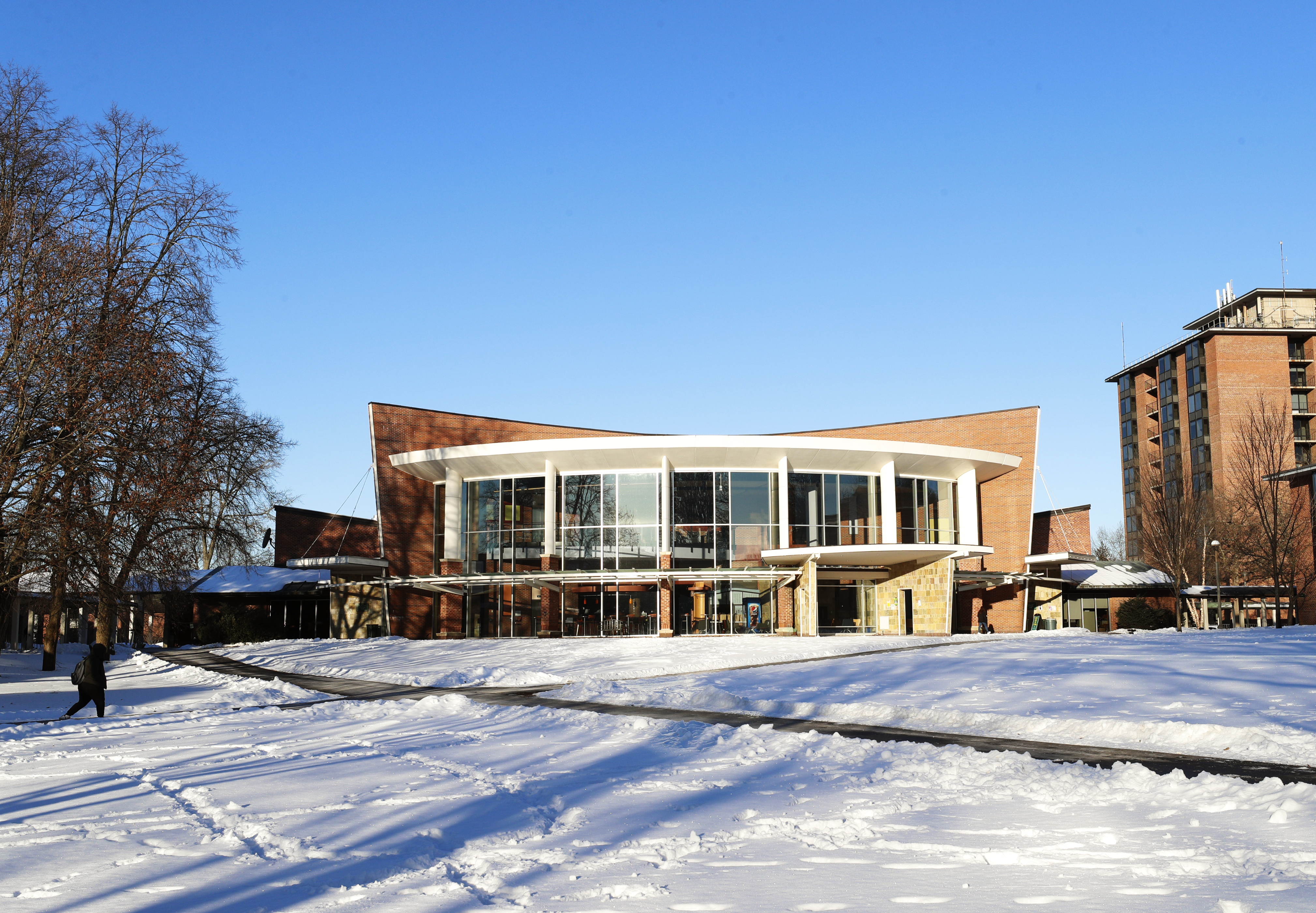 Skidmore’s beautiful campus, capped with snow, continues to inspire.  