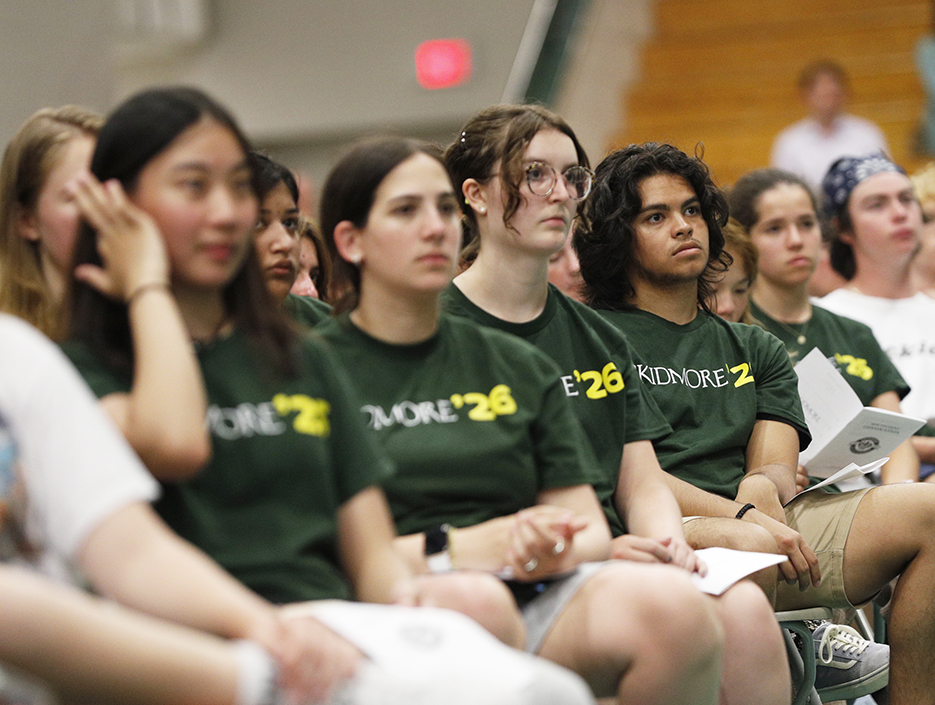 Members of the Class of 2026 attend New Student Convocation at Williamson Sports Center on Sunday, Sept. 4. 