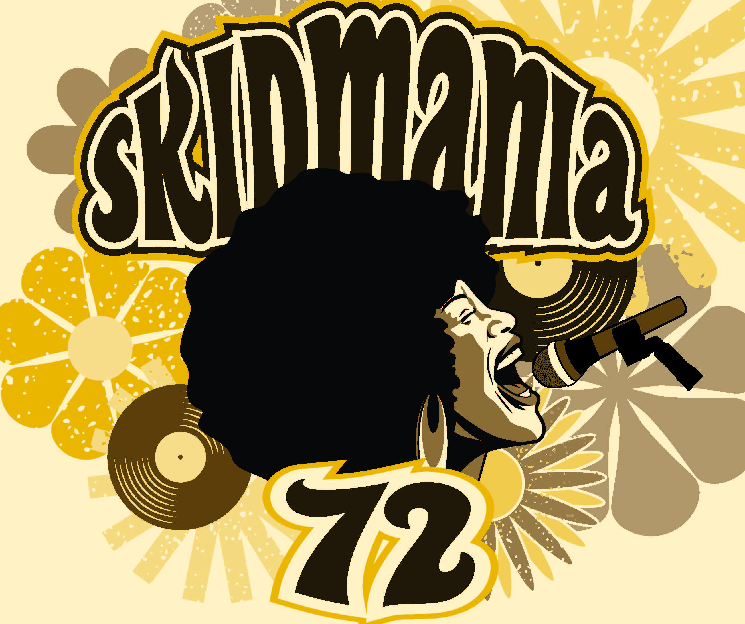 Anjolee Lavery ’23 provided original artwork for this year’s Skidmania ’72 poster.