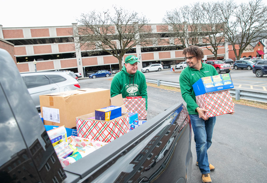 Skidmore Cares donation delivery