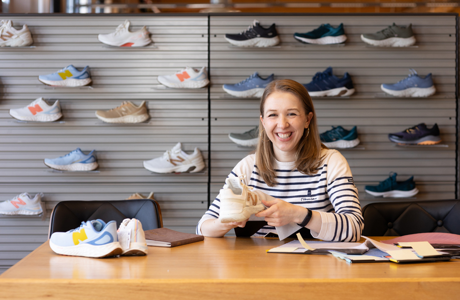 Catherine Headrick ’17 at New Balance