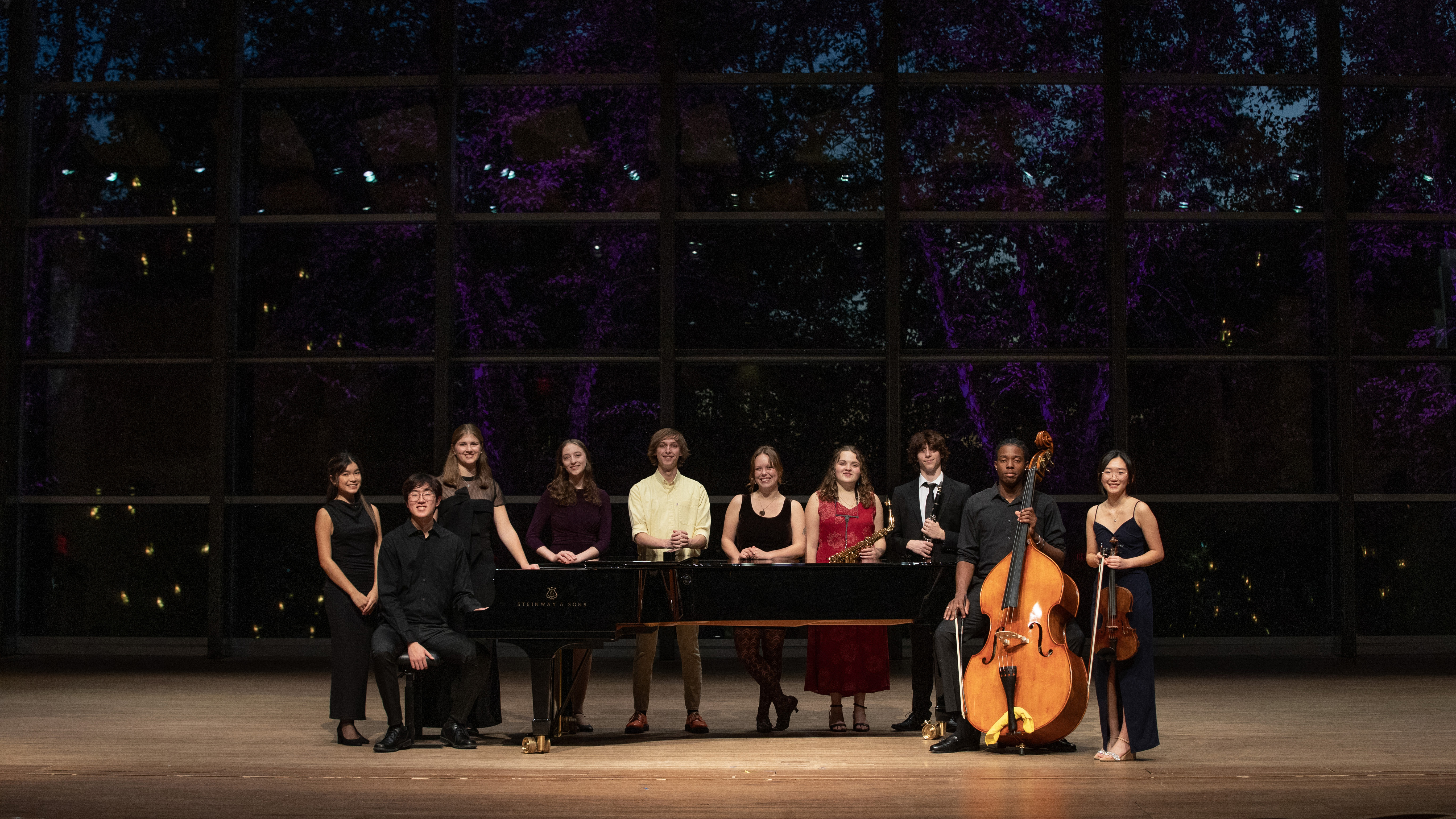  Skidmore’s Filene Scholars at a performance during Celebration Weekend in fall 2024.