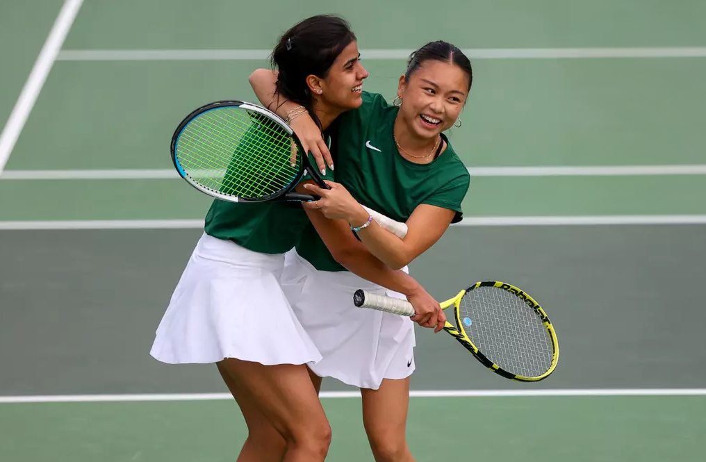 Konika Dhull '25 and Grace Truong '25 earned NCAA championship bids and will compete in the NCAA Division III Women’s Doubles Championship in late May. Dhull also earned a spot in the 32-player singles tournament.