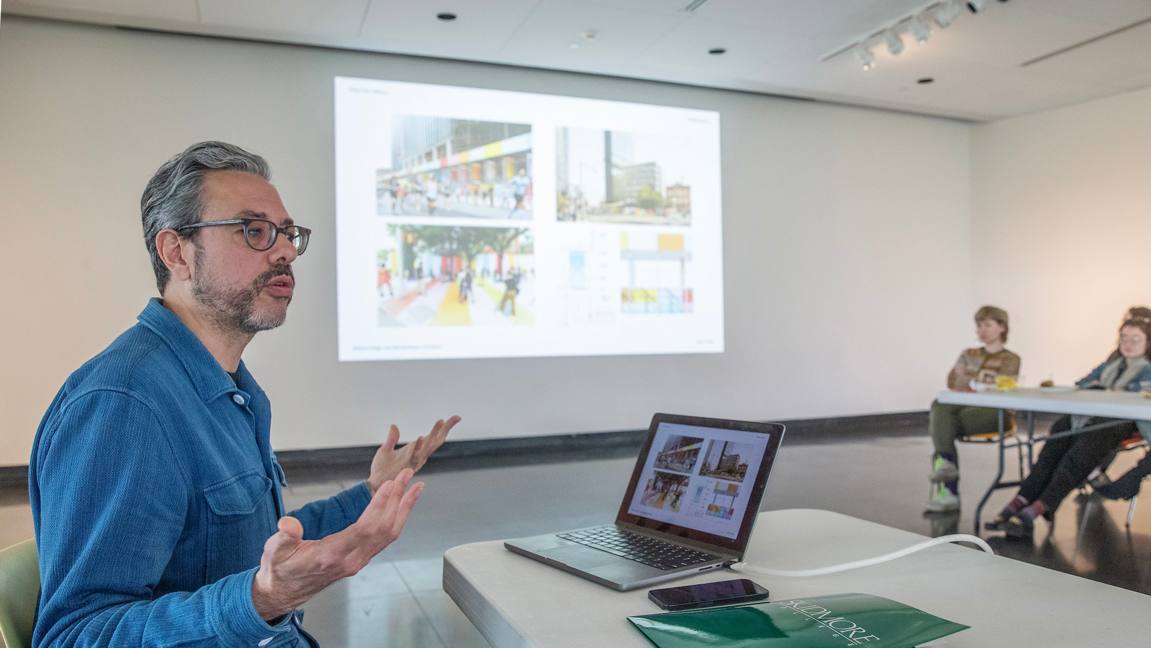 Architect Gregory Kahn Melitonov ’04 at the Tang Teaching Museum.