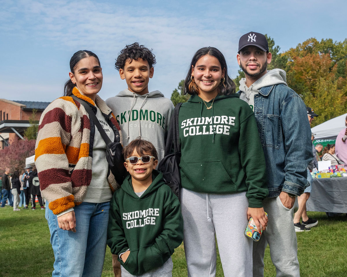 A Skidmore family along with some future Thoroughbreds at Skidtoberfest