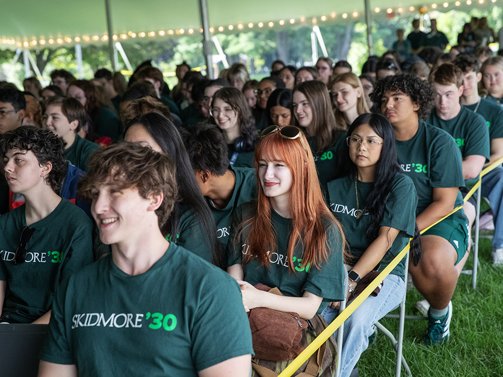 Students at New Student Convocation