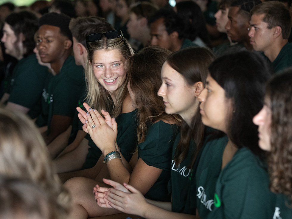 Students at New Student Convocation