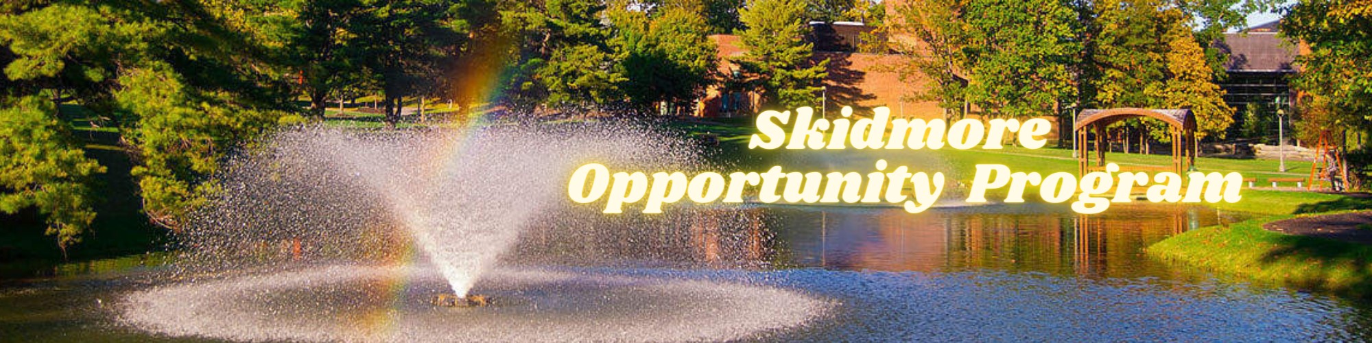 Skidmore Opportunity Program banner