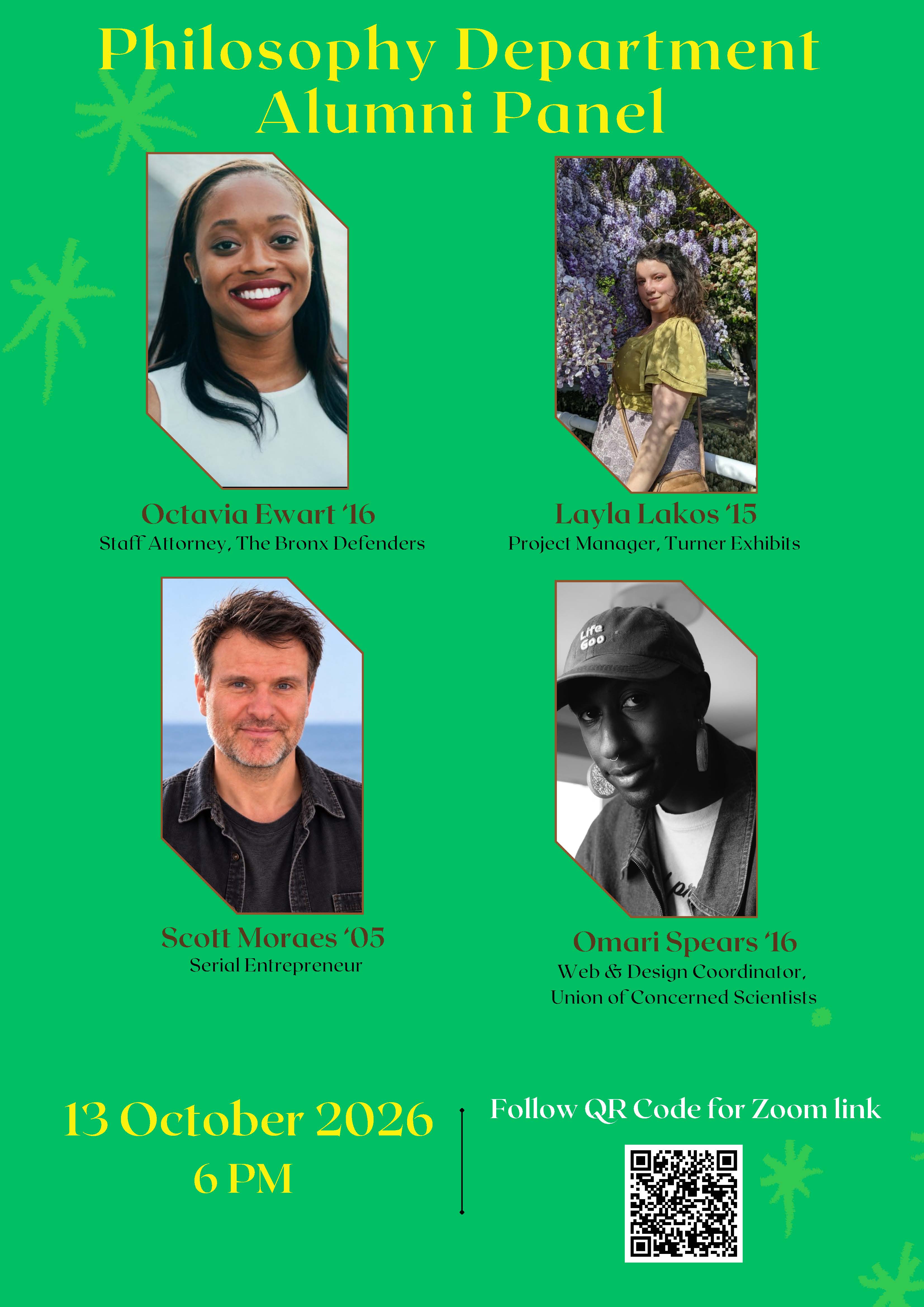 Alumni panel poster