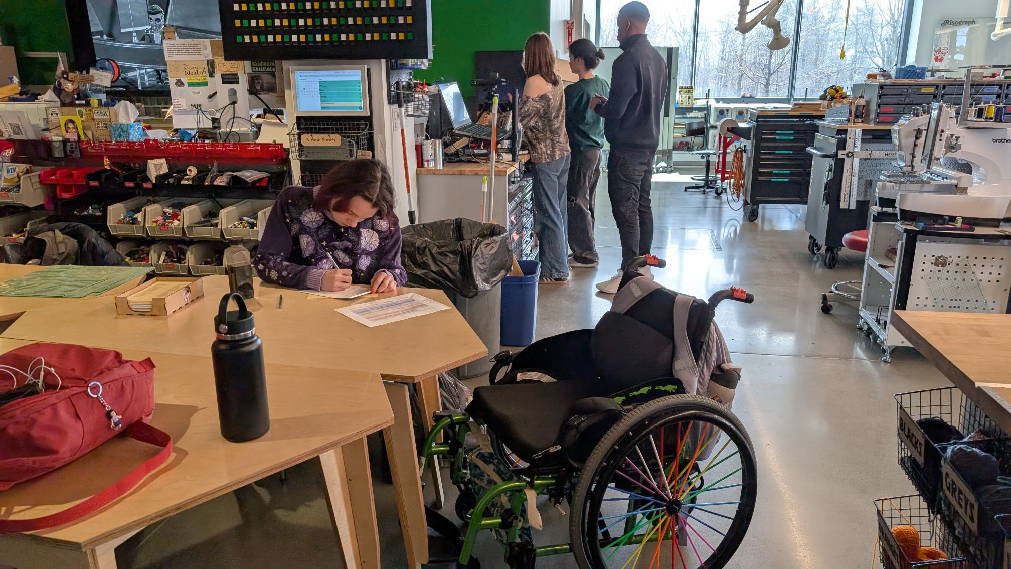 Idea lab with wheelchair