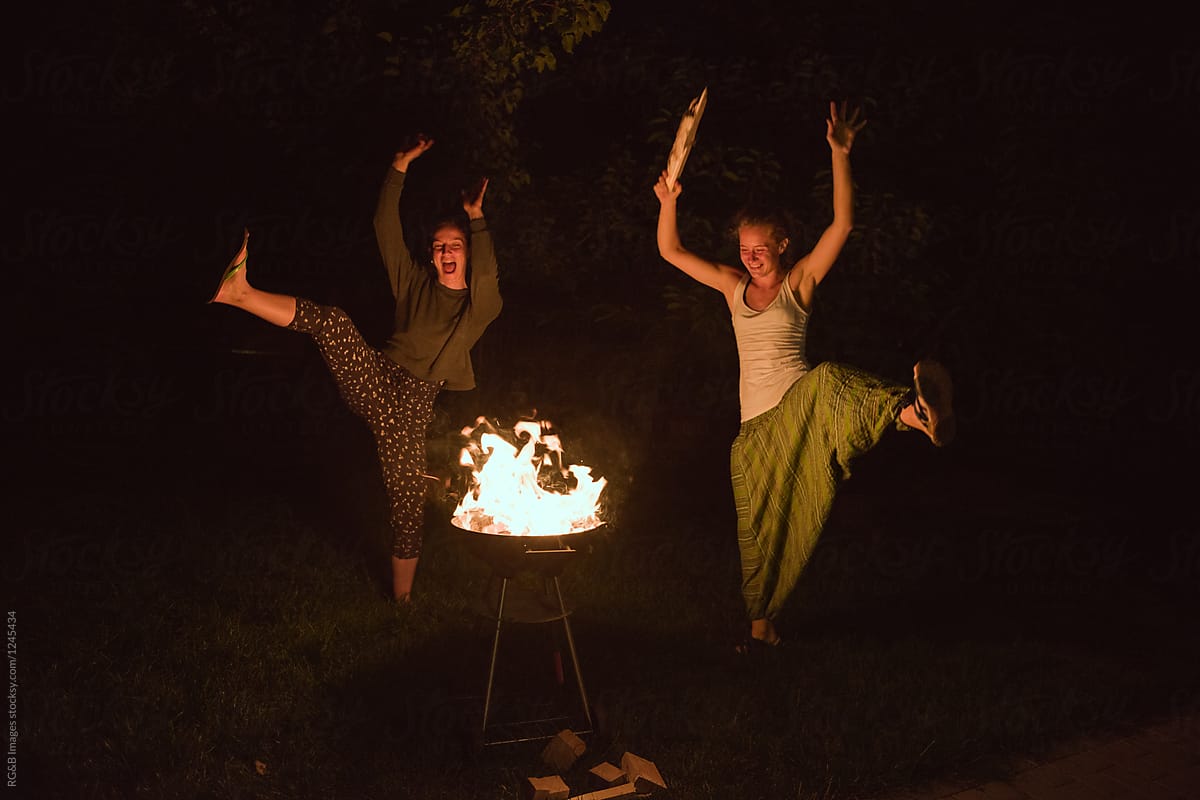 Dancing around the fire Dancing