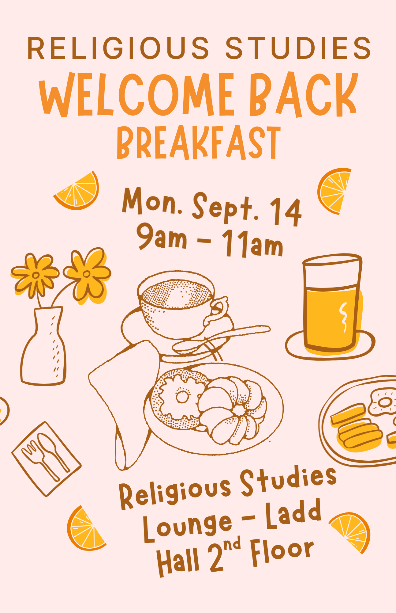 Welcome Back Breakfast poster