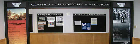 Classics, Philosophy, and Religion office entrance