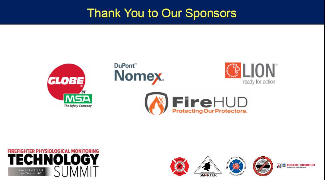 Thank you sponsors