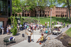 Dedication of the Phyllis A. Roth Memorial Garden, May 20, 2014. (Photo by: Phil Scalia)