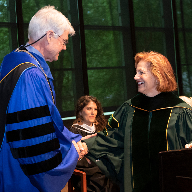 President Glotzbach and award recipient