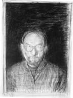 Jerome Witkin, Self-Portrait, 1999, graphite, 21 x 18 inches, Courtesy Jack Rutberg Gallery