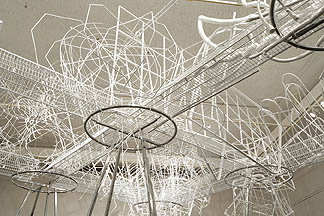 Drawing In, 2006, view of site-specific installation in Schick Art Gallery