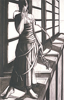 Deborah Morris, Temperance, 2003, charcoal, 26 x 40 inches