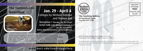 Exhibit by Michael Oatman at HVCC Teaching Gallery