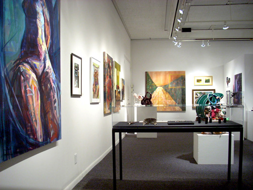 Installation view, 2010 Skidmore Student Exhibition in Schick Art Gallery