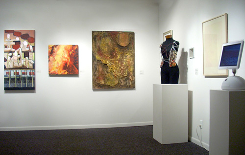 Installation view, 2010 Skidmore Student Exhibition in Schick Art Gallery