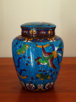 David Peterson Cloisonne Jar