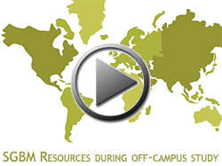 Video presentation about SGBM resources for study abroad