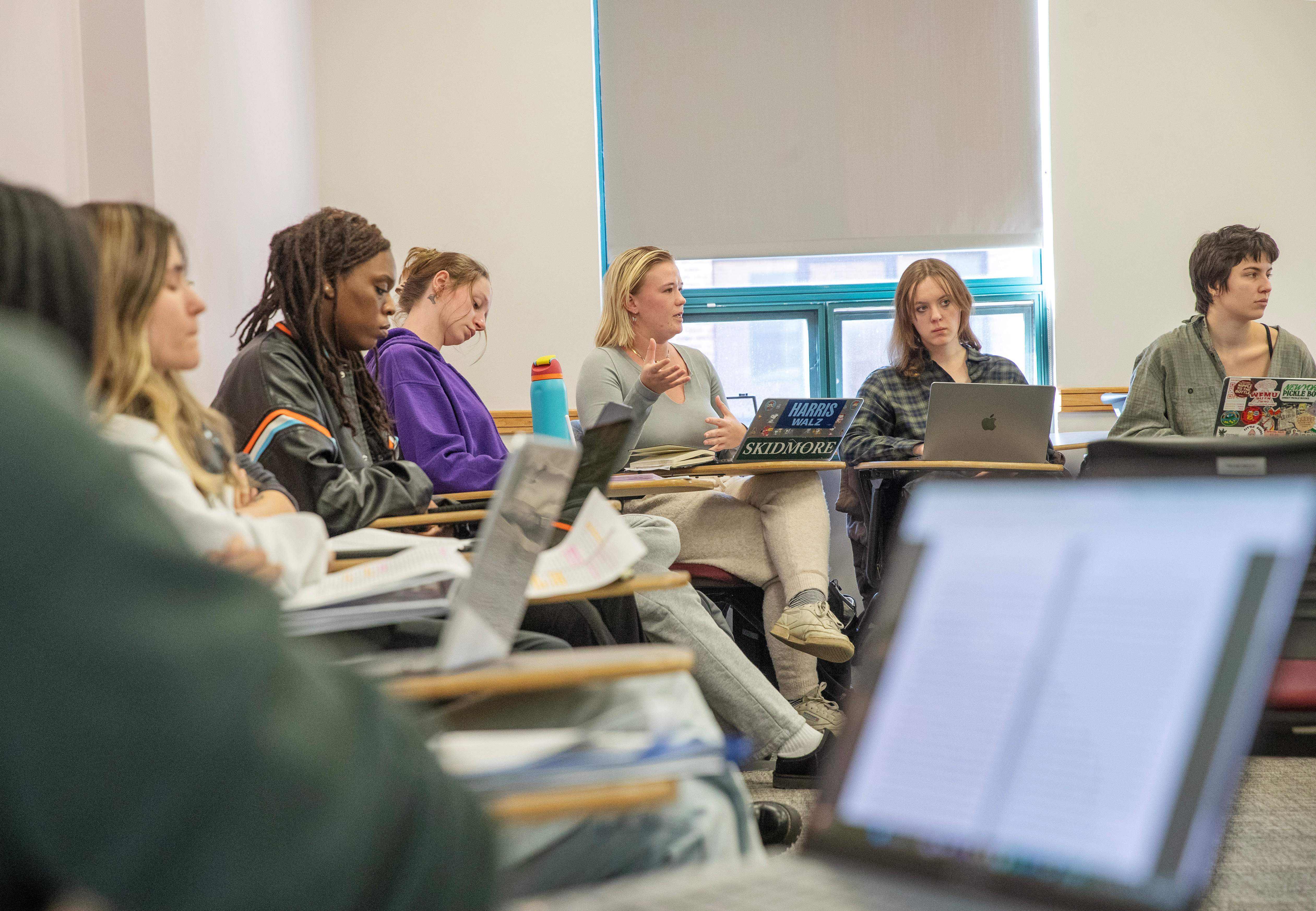 students at their desk