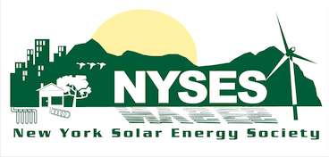 Logo features buildings, solar, geese flying