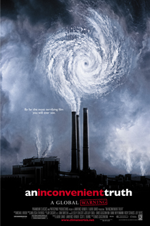 Movie poster including a factory with a whirlwind coming out of the tower