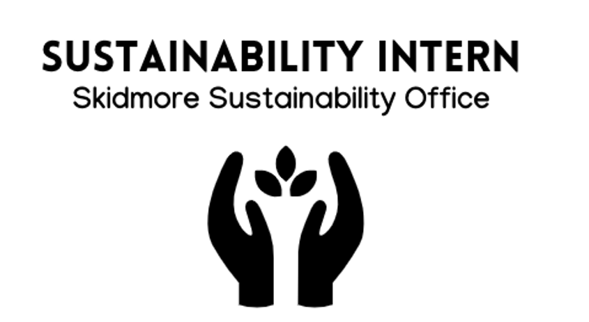 Intern logo, folded hands bearing leaves