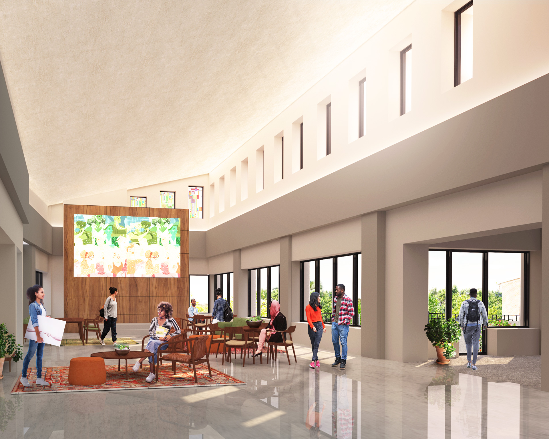 Rendering of the Phase 1 of The Center at Skidmore