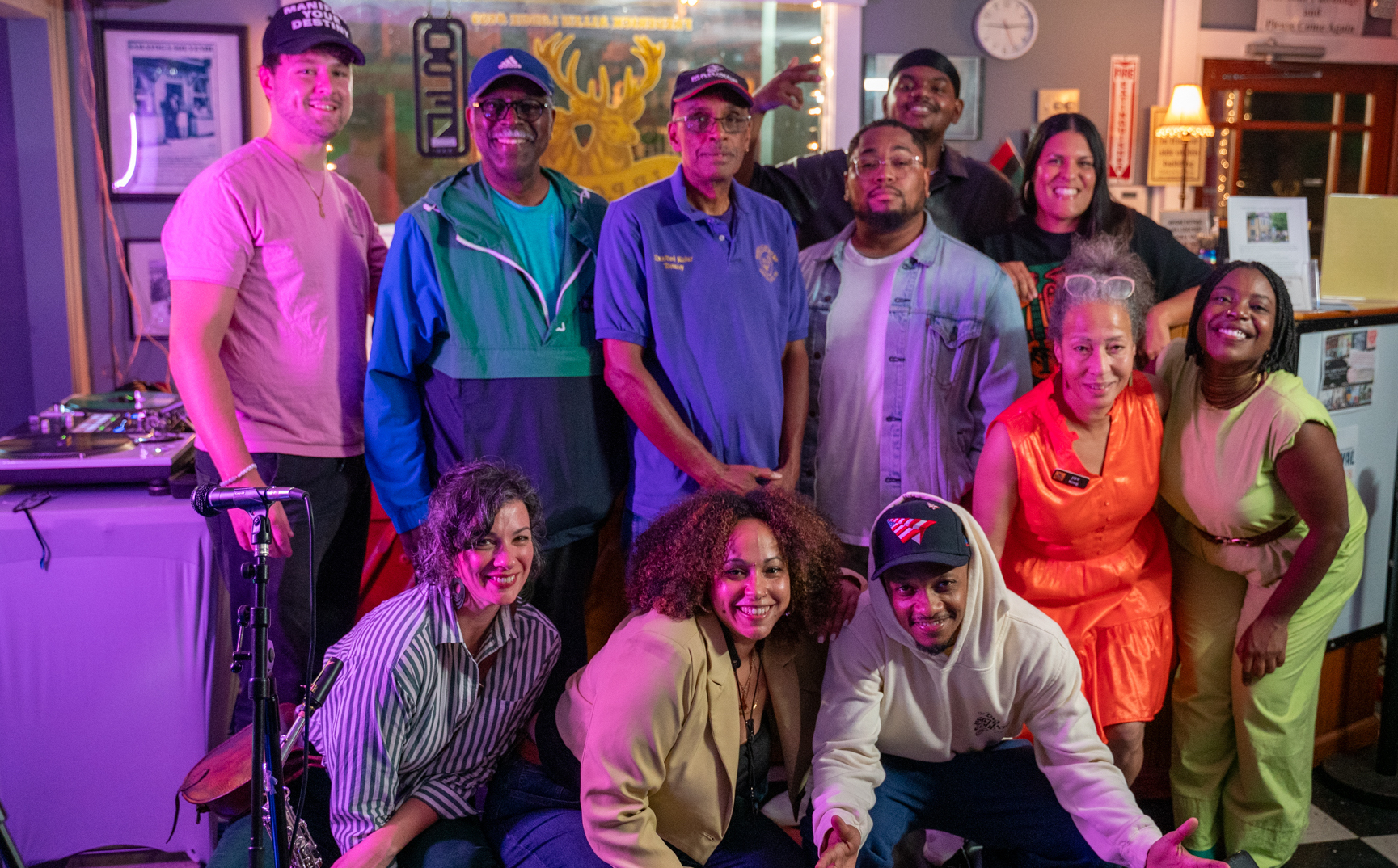Frederick Allen Elks Lodge group photo with Melanie Charles